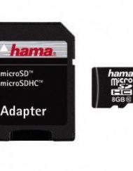 Карта памет HAMA microSDHC 8GB Class 10 + адаптер