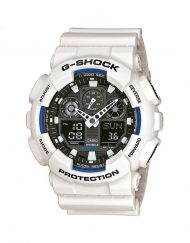 Мъжки спортен часовник Casio G-SHOCK бял с черен циферблат