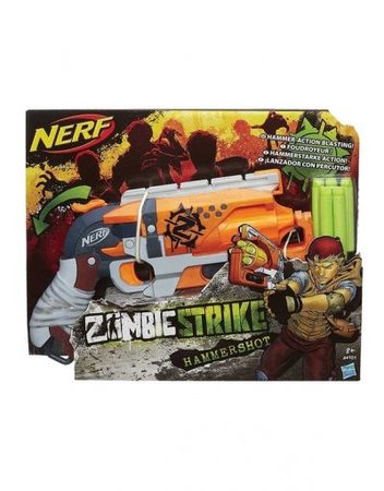 NERF Пистолет ZOMBIE STRIKE HAMMERSHOT A4325