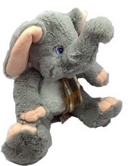Плюшена играчка слон с шал