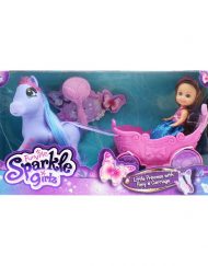 SPARKLE GIRLZ Пони с каляска и кукла PONIES 24385