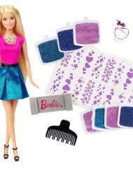 BARBIE Кукла с фризьорски салон с брокат