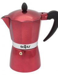 Кубинска кафеварка SAPIR SP 1173 I6R, 6 чаши, Червена
