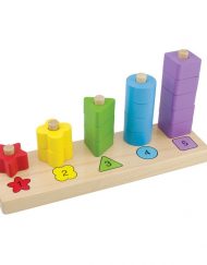 THINKLE STARS Дървена играчка за нанизване: цветове, форми и числа 463