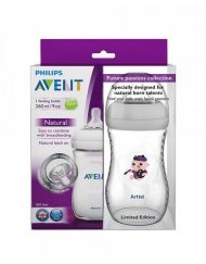 AVENT 6647400 Комплект лимитирана серия шишета NATURAL 260мл. PP БЪДЕЩИ ТАЛАНТИ ХУДОЖНИК 0468