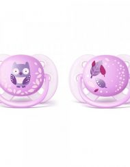 AVENT SCF227/20 Силиконови меки залъгалки 2 бр. 0-6 м. ULTRA SOFT GIRL/ДЕКОРАЦИЯ 00А-0515