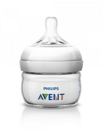 AVENT SCF699/17 Шише Natural PP с първи биберон Natural с 1 дупкa 0м+ 60 мл.