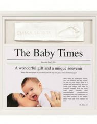 BABY ART Рамка за отпечатък и вестник с новини от деня на раждането CLASSIC и TRENDY