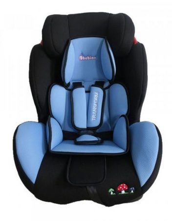 BEBINO Стол за кола 9-36 кг. TRANSFORM BLACK + BLUE