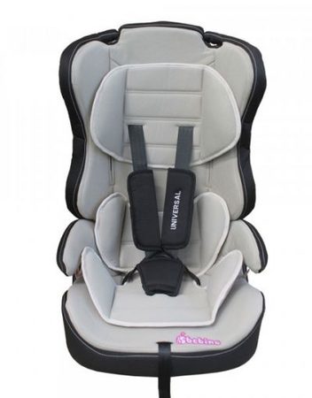 BEBINO Стол за кола UNIVERSAL 9-36 кг. BLACK/GREY