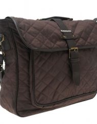 Carry Case, Kangol Quilted Satchel Bag 15.6'', полиестерна чанта с дръжки и презрамка, Кафяв (23551)