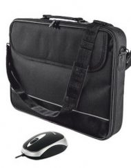 Carry Case, TRUST 16'', Bag with Mouse, Black (18902)