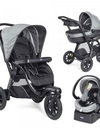 CHICCO J0102 Комбинирана количка 3в1 TRIO ACTIVE 3 DARK GREY 79270.40