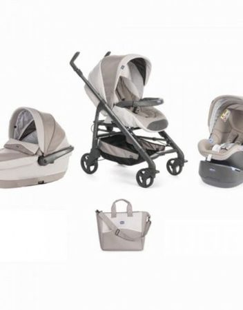 CHICCO J0103 Комбинирана количка 3в1 TRIO LOVE MOTION TRUFFLES 79334.660