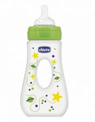 CHICCO Шише силикон PP 240 мл ЗЕЛЕН 20625.30