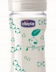 CHICCO Шише стъкло каучук 240 мл UNI 70820.31