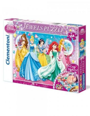 CLEMENTONI Пъзел DISNEY PRINCESS JEWELS 20077