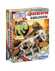 CLEMENTONI Светещ скелет на Смилодон 61253 Science & Play