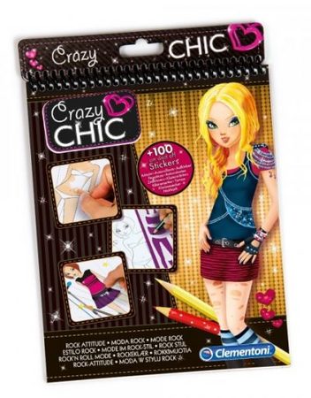 CRAZY CHIC Малък скицник ROCK 15765