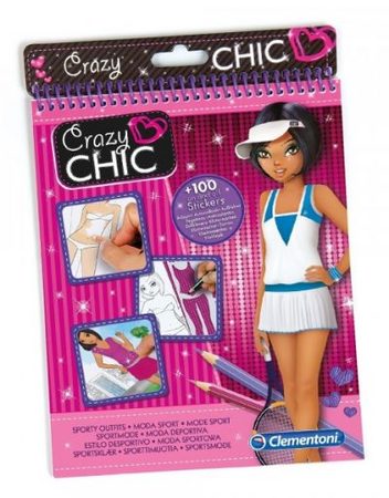 CRAZY CHIC Малък скицник SPORTS 15767