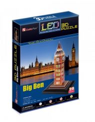 CubicFun 3D Пъзел с LED светлини BIG BEN L501h