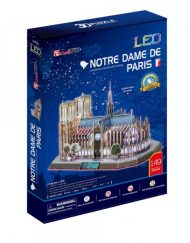 CubicFun 3D Пъзел с LED светлини NOTRE DAME De PARIS L173h