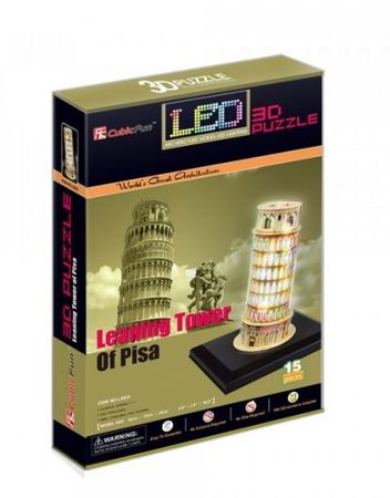 CubicFun 3D Пъзел с LED светлини PISA TOWER L502h