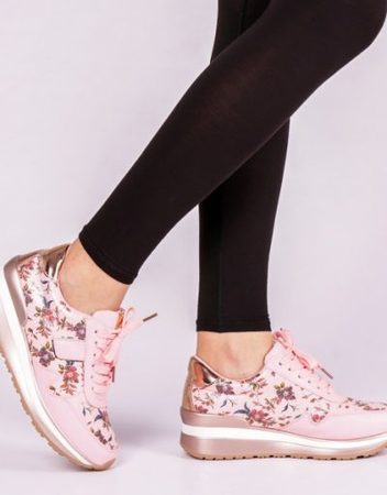 Дамски спортни обувки Enia розови