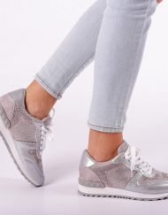 Дамски спортни обувки Fleurette сребристи