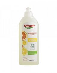 Friendly Organic Препарат за измиване на съдове с портокалово масло 500 мл. FR-00447