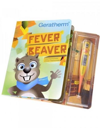 GERATHERM Комплект дигитален термометър и детска книжка FEVER BEAVER