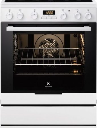 Готварски печки, Electrolux EKC6430AOW, Енергиен клас: А, стъклокерамичен плот