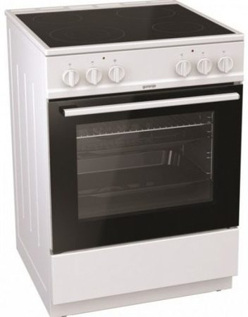 Готварски печки, Gorenje EC6141WC, Енергиен клас: А, стъклокерамичен плот