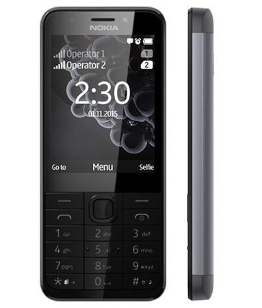 GSM, NOKIA 230, 2.8'', Dual SIM, Dark Silver