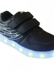 KidSandic Детски обувки LED ЧЕРЕН 1691