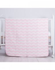 KIKKA BOO Бебешко одеяло ZIG-ZAG PINK 90/110 см. 240576