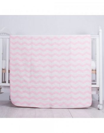 KIKKA BOO Бебешко одеяло ZIG-ZAG PINK 90/110 см. 240576