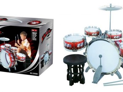 Комплект барабани със столче и чинели Jazz Drum 2008E