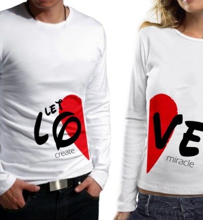 Комплект блузи за влюбени - Let Love Creat Miracle