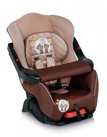 LORELLI- BERTONI Line Стол за кола с предпазител BUMPER 9-18 кг. BEIGE DAISY BEARS 1007017/1730