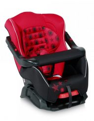 LORELLI- BERTONI Line Стол за кола с предпазител BUMPER 9-18 кг. BLACK&RED STARS 1007017/1760