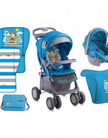 LORELLI CLASSIC Комбинирана количка 2в1 FOXY СЕТ BLUE ANDVENTURE 1002038/1610