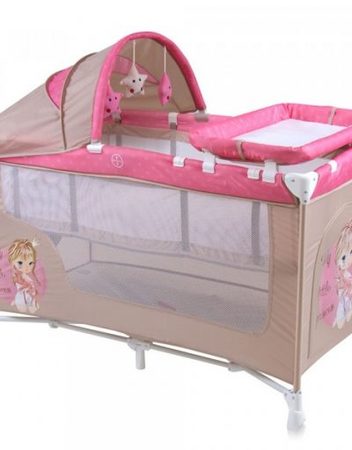 LORELLI CLASSIC Кошара на 2 нива NANNY PLUS BEIGE&ROSE PRINCESS 1008020/1703