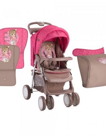 LORELLI CLASSIC Лятна количка с покривало FOXY BEIGE&ROSE PRINCESS 1002052/1703A