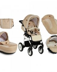 LORELLI PREMIUM Комбинирана количка 3в1 KARA AIR BEIGE 1002104/1765