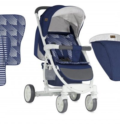 LORELLI PREMIUM Комбинирана количка с покривало S-300 BLUE 1002084/1842
