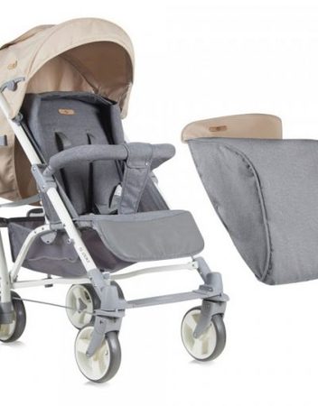 LORELLI PREMIUM Лятна количка с покривало S-200 GREY&BEIGE CITIES 1002083/1747