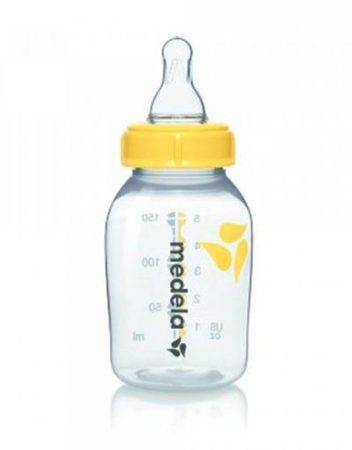 MEDELA Шише + биберон S (SLOW FLOW) 150 мл. 200.0597