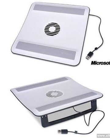 Notebook Stand, Microsoft Cooling Base, USB, FAN, White (Z3C-00002)