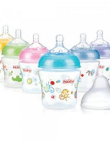 NUBY Шише с широко гърло и капачка PP 180 мл. 1193